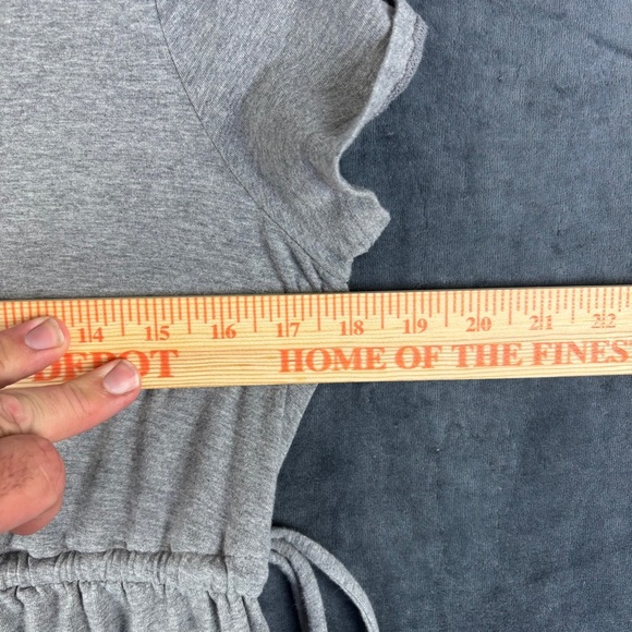 Isabel Maternity by Ingrid & Isabel Gray Cap Sleeve Sheath Dress Sz S - Picture 7 of 9